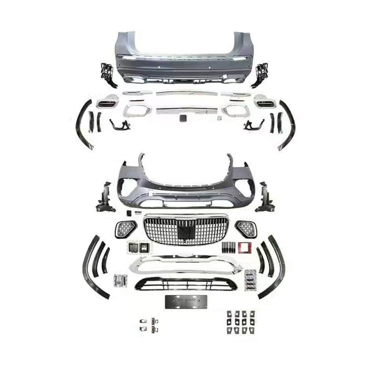 Mercedes 2012-2024 GLS X166/167 Upgrade to 24+ X167 GLS 63 AMG/Maybach Stye Body Kit