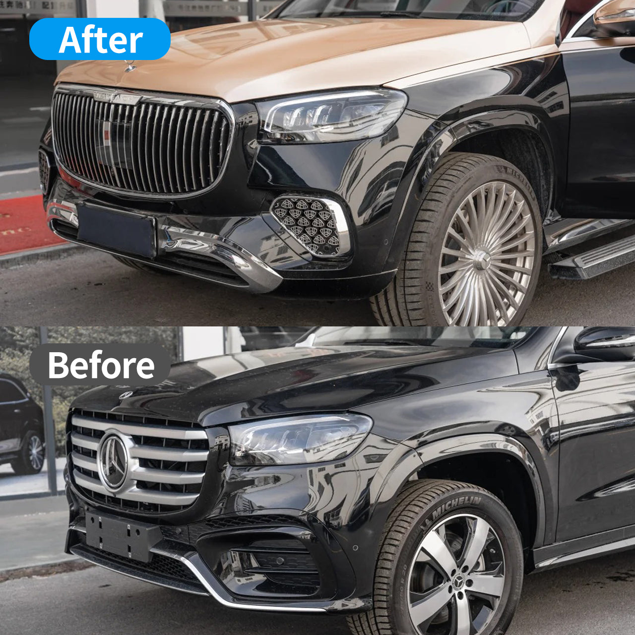 Mercedes 2012-2024 GLS X166/167 Upgrade to 24+ X167 GLS 63 AMG/Maybach Stye Body Kit