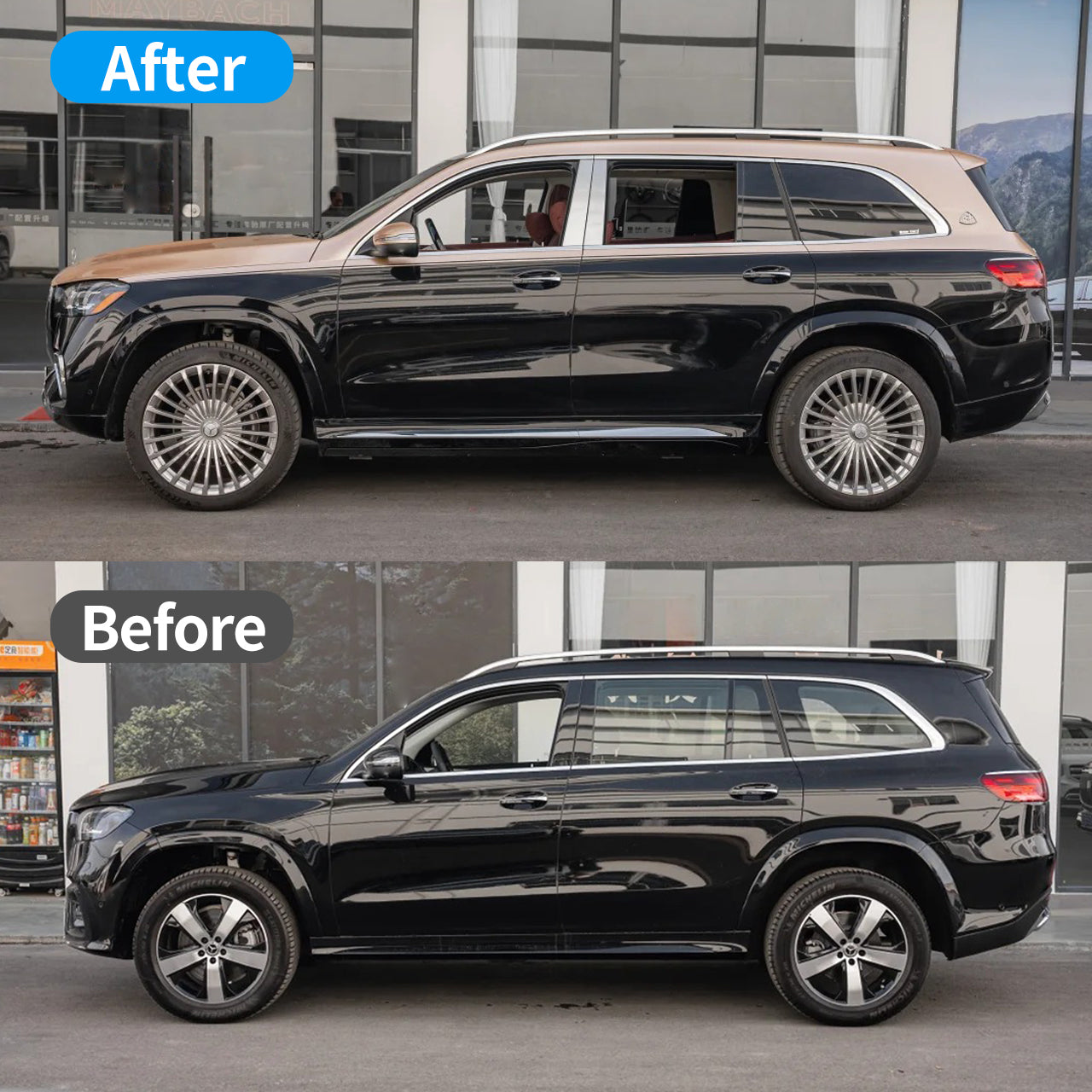 Mercedes 2012-2024 GLS X166/167 Upgrade to 24+ X167 GLS 63 AMG/Maybach Stye Body Kit