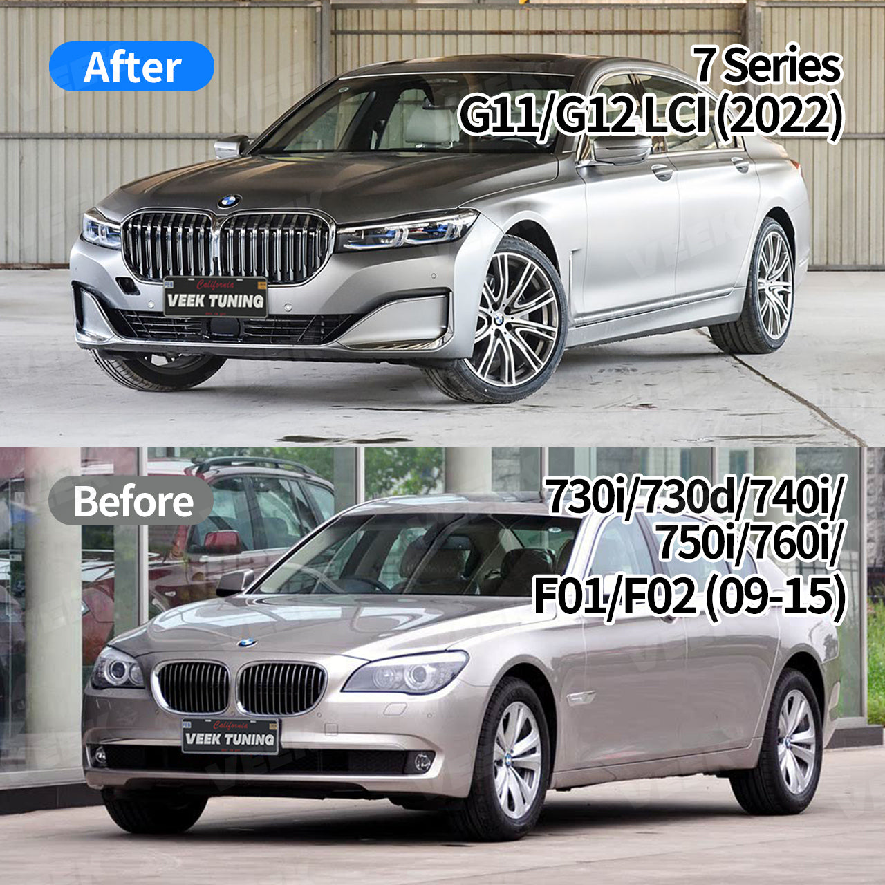 BMW 7 Series F01/F02 (2009-2015) Upgrade Old to New G11/12 LCI Luxury Line