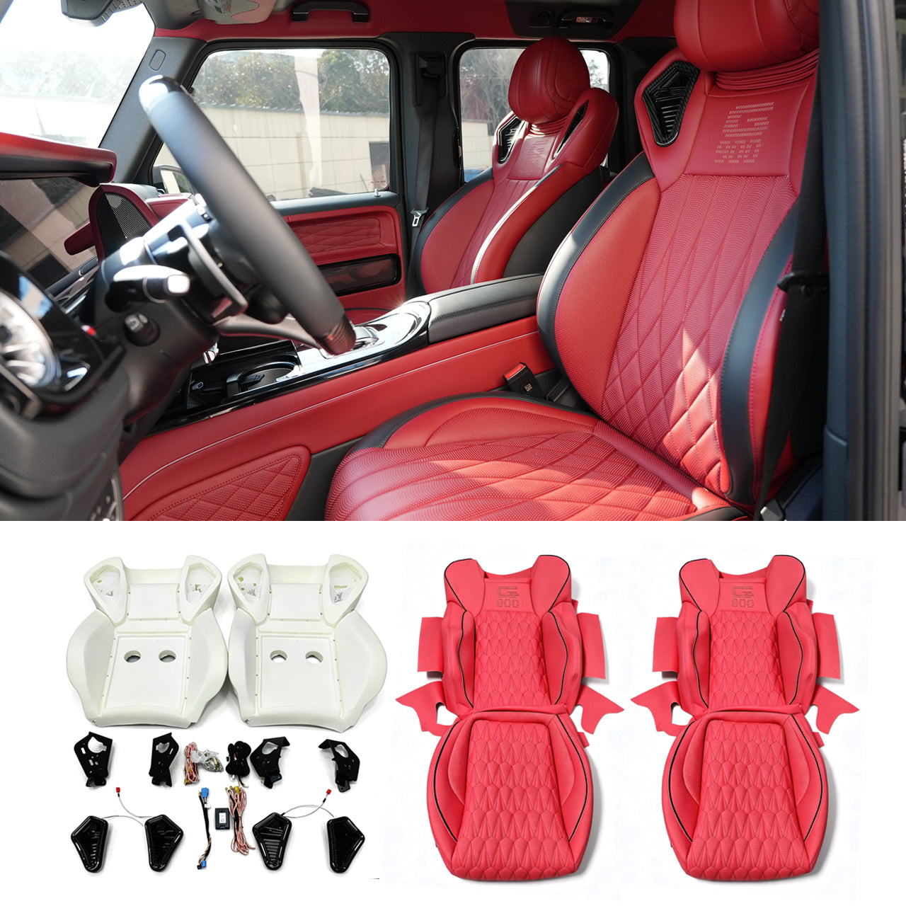 Rear Bench Seat with Individually Controlled Sections for Mercedes-Benz G-Class W463 / W463A / W465 (2002–2025)