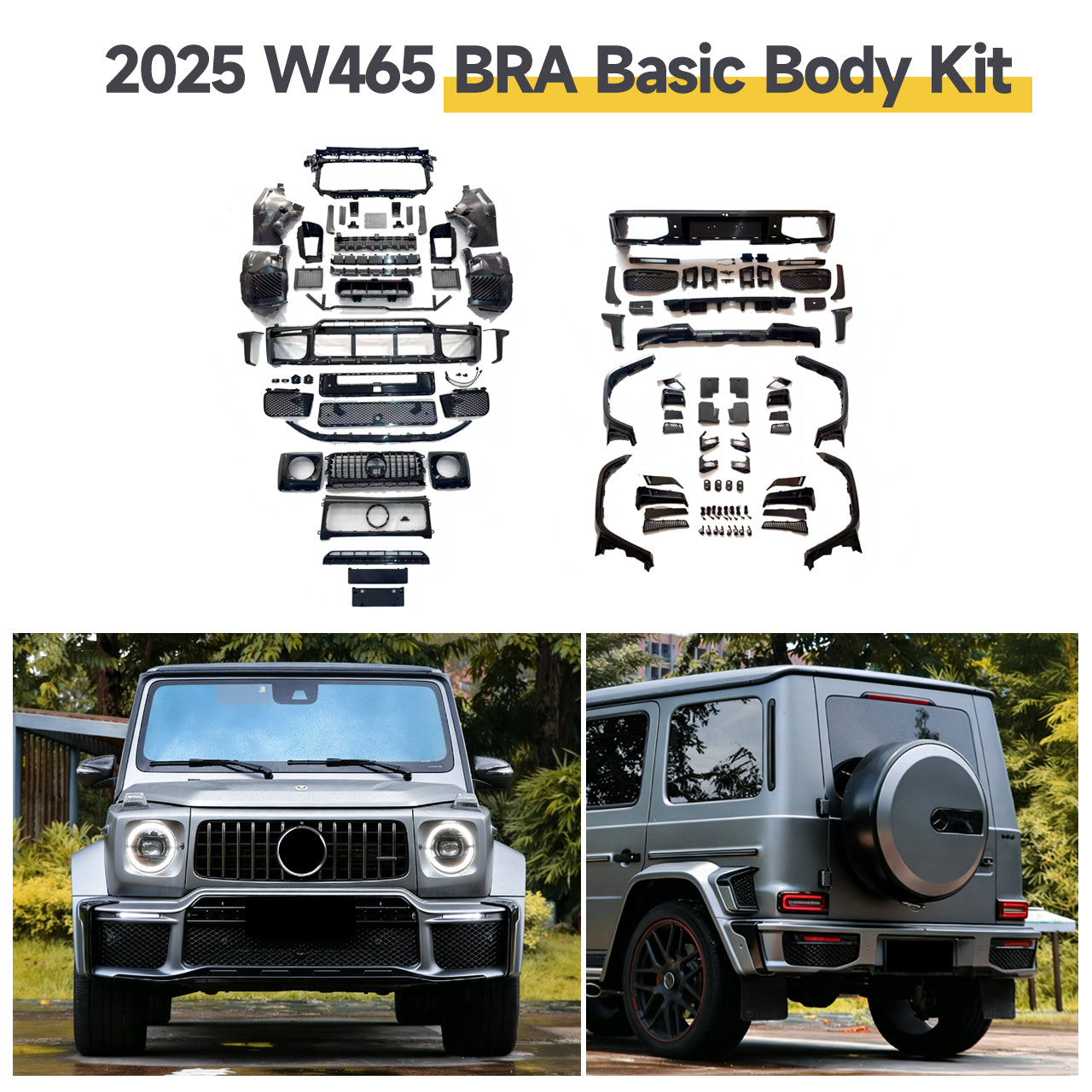 Exterior Upgrade to W465 2025 BBS Style Body Kit For W463A/465 2019–2025 G Wagon