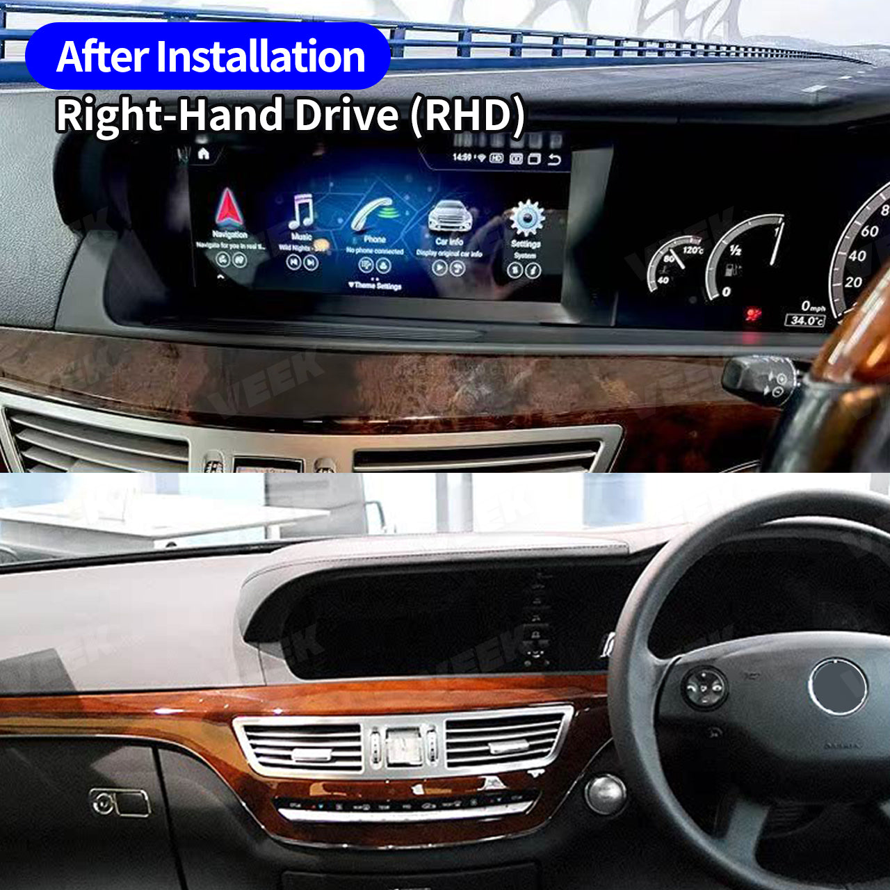 Navigation Infotainment Screen Upgrade for 2013–2018 Mercedes-Benz G Class G350 / G500 / G63