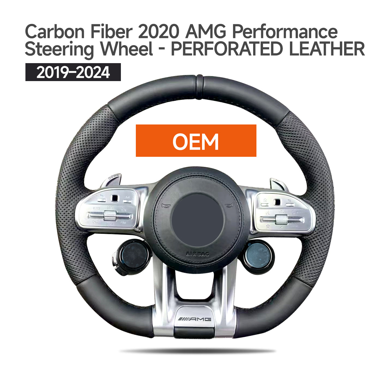 2003-2025 Foged Carbon Fiber AMG/Bra Performance style steering wheel with AMG Drive Unit for Mercedes G Wagon W463 2003-2018 upgrade to W463A/465