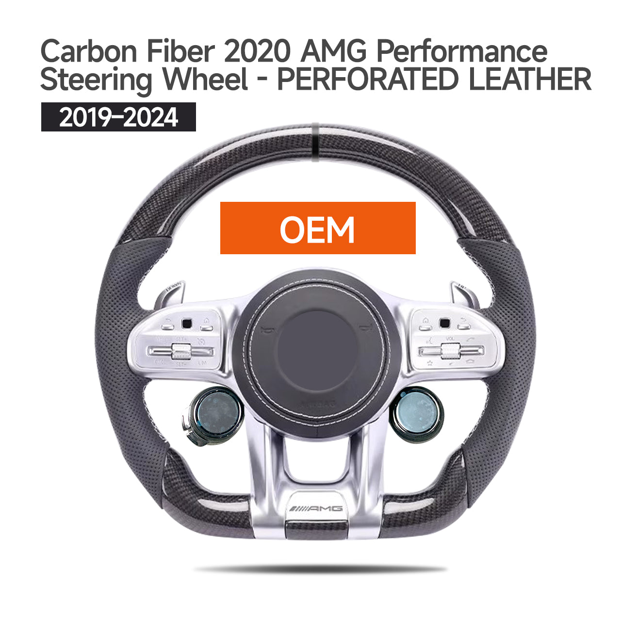 2003-2025 Foged Carbon Fiber AMG/Bra Performance style steering wheel with AMG Drive Unit for Mercedes G Wagon W463 2003-2018 upgrade to W463A/465