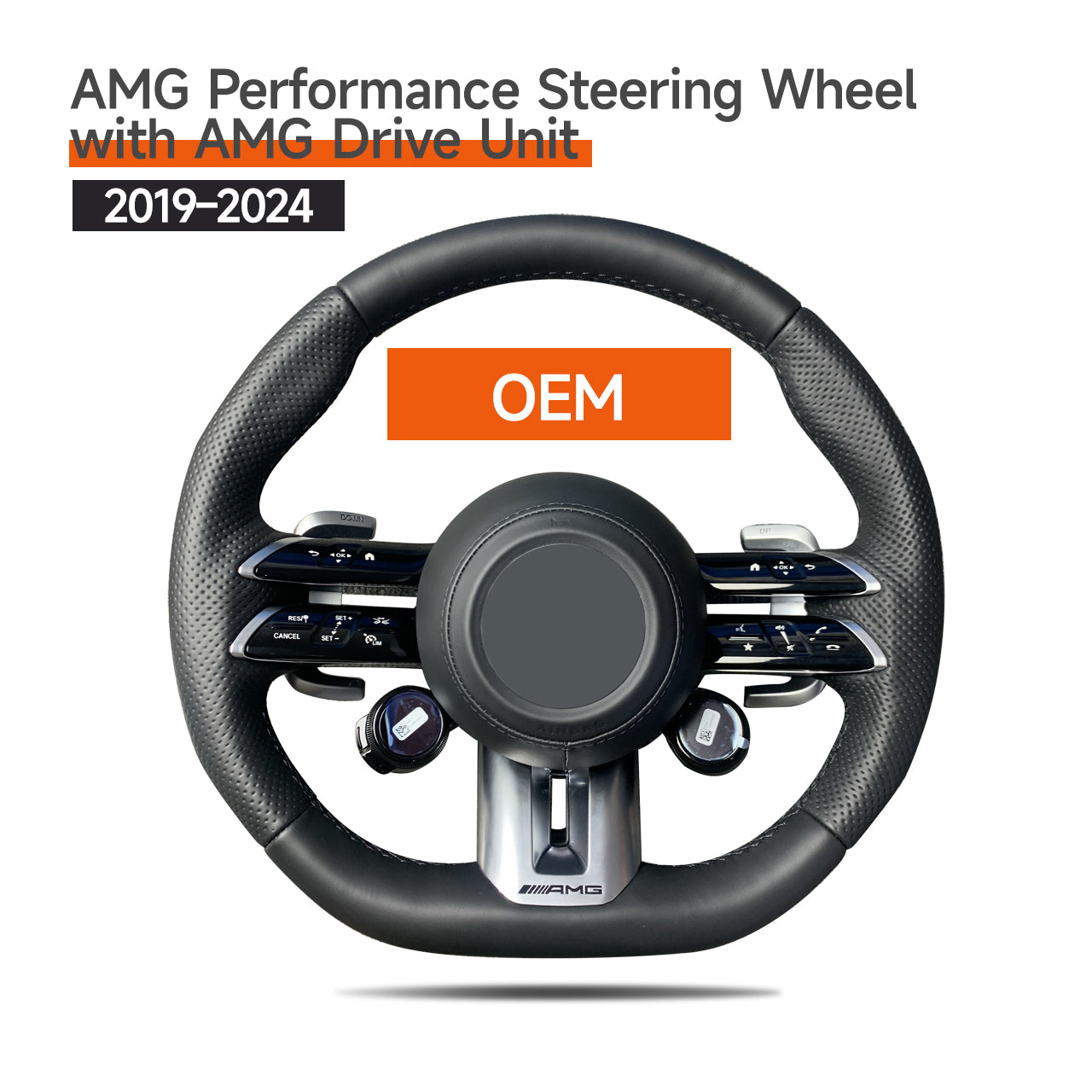 2003-2025 Foged Carbon Fiber AMG/Bra Performance style steering wheel with AMG Drive Unit for Mercedes G Wagon W463 2003-2018 upgrade to W463A/465